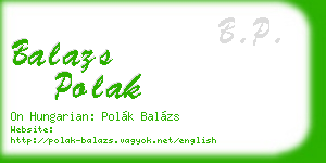 balazs polak business card