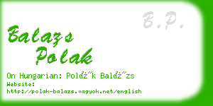 balazs polak business card